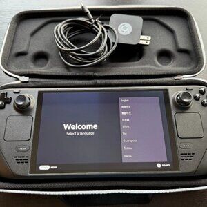 Valve Steam Deck OLED Handheld Console 2TB Black – Includes Case & Charger